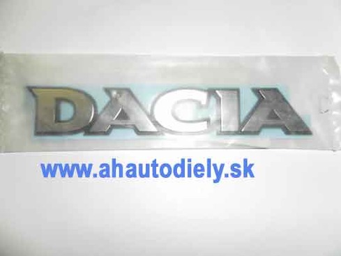 Napis zad. Dacia