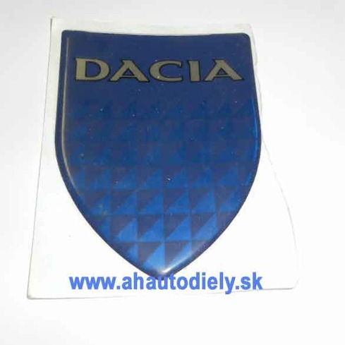 Znak predný dacia nalerpovací modry