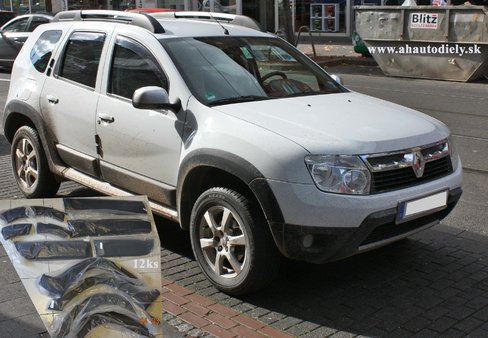 Tunning lišty na dvere, nad kola, na blatniky sada 12 ks komplet